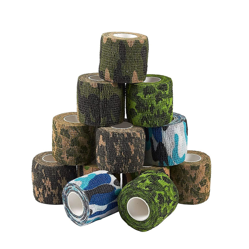 Camouflage zelfklevend samenhangend verband voor kampeervissen 