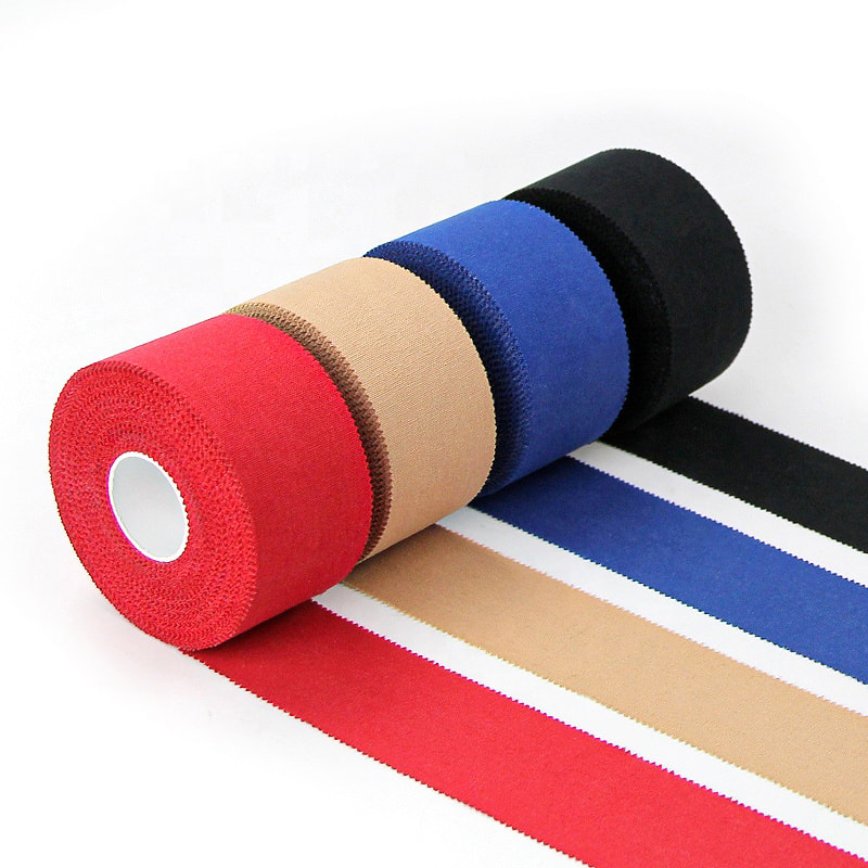 Kleurrijke zachte elastische sport katoenen tape 