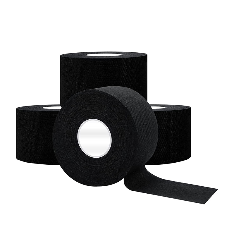 Zwarte atletische EHBO -sporttape voor boksen 