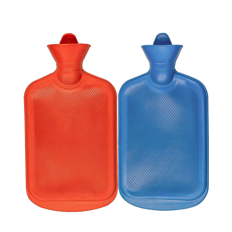 Duurzame rubberen warme waterzak voor hete kompres en warmtetherapie 