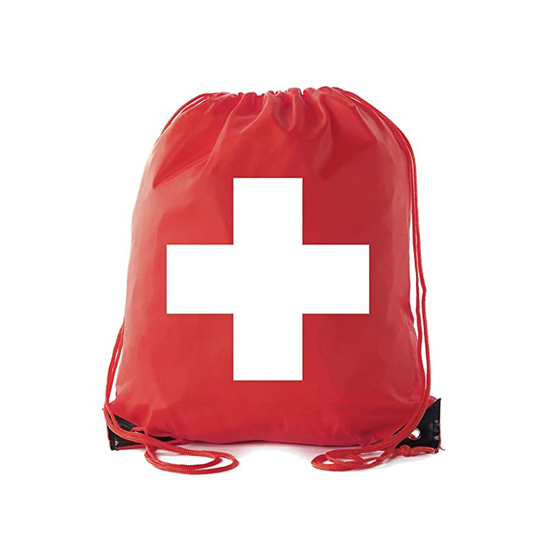 Promotionele aangepaste medische trekkoord Backpack EHBO -tas 