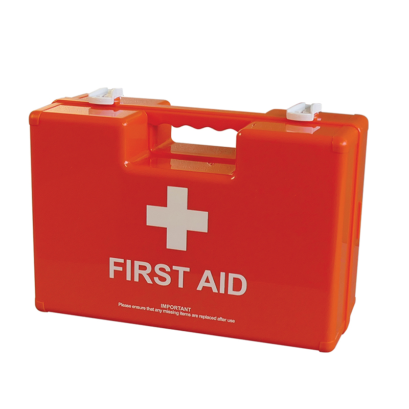Medium Deluxe Shatterproof Orange Lege ABS First Aid Case 