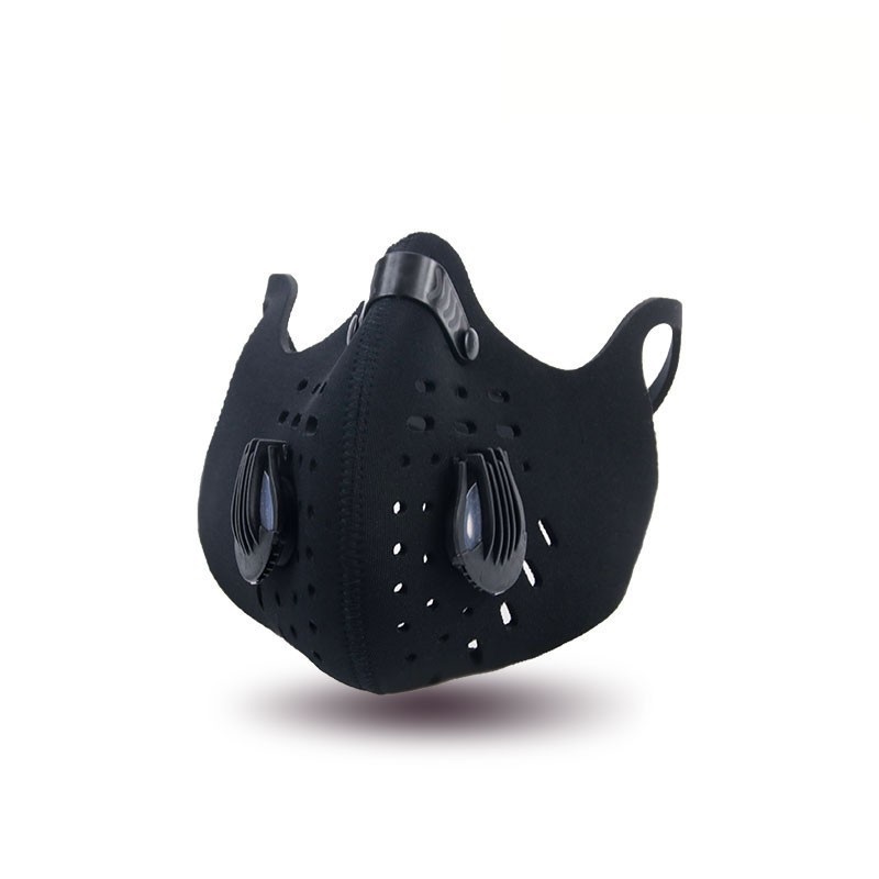 Anti -vervuiling stofdichte gezichtscyclingmasker met filter en klep 