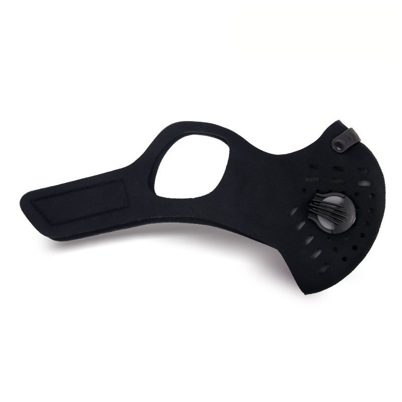 Anti -vervuiling stofdichte gezichtscyclingmasker met filter en klep 