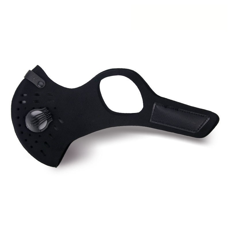 Anti -vervuiling stofdichte gezichtscyclingmasker met filter en klep 