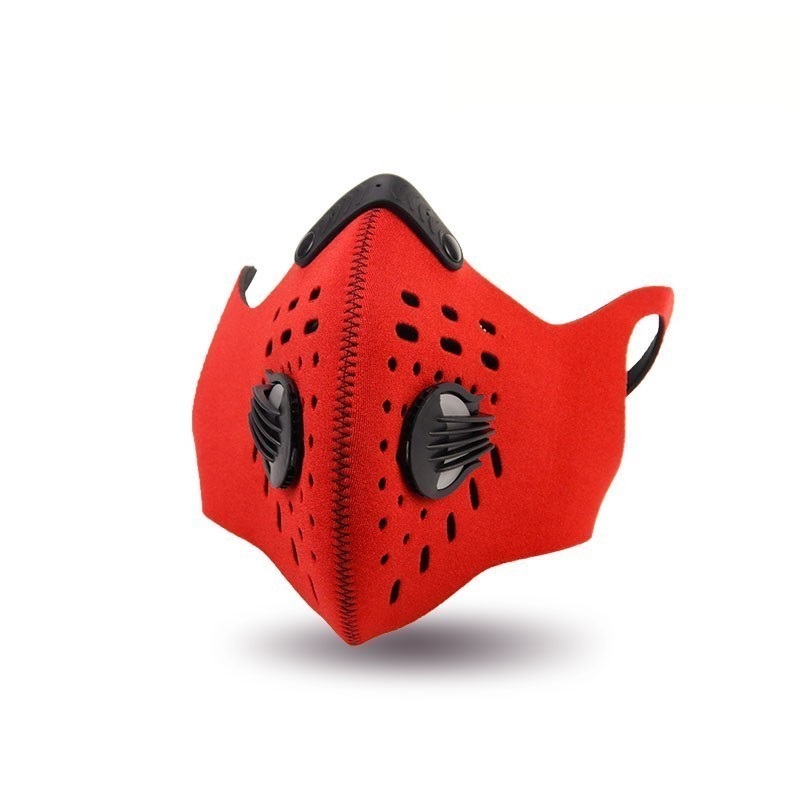 Ademend herbruikbaar winddichte gezichtscyclingmasker met Earloops 