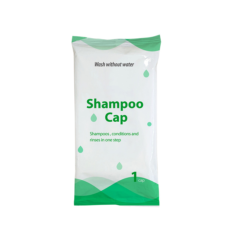 Microwaveable latex gratis alcoholvrij geen spoel shampoo cap voor de gehandicapten 