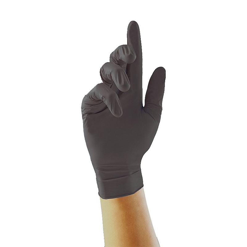 Black latex gratis wegwerp examen nitrilhandschoenen 