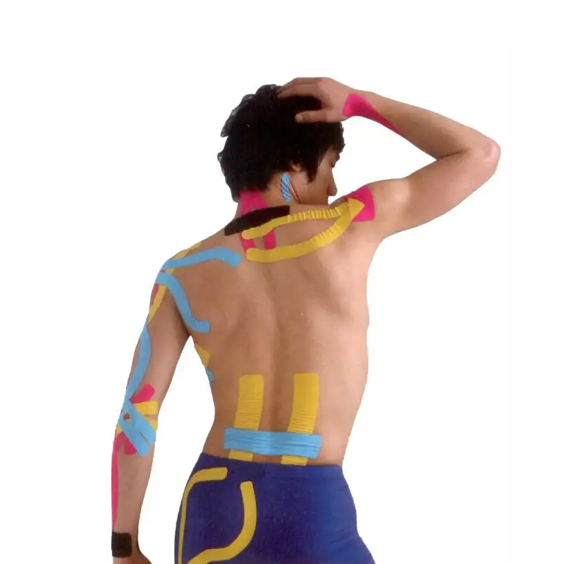 Gekleurde katoenen kinesiologie tape