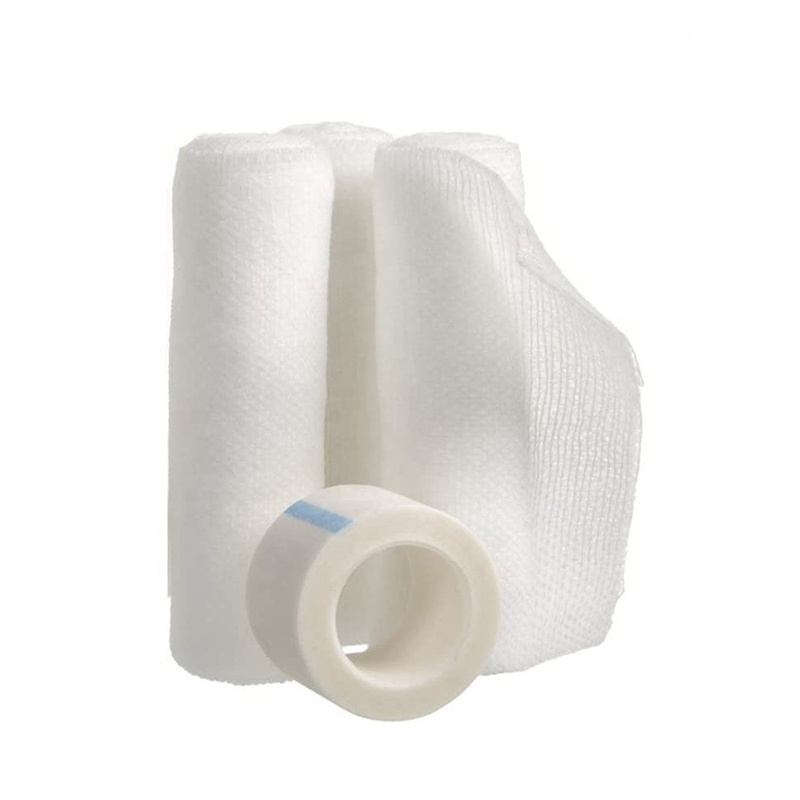 Premium ademende uitgerekte PBT -elastisch verband met tape